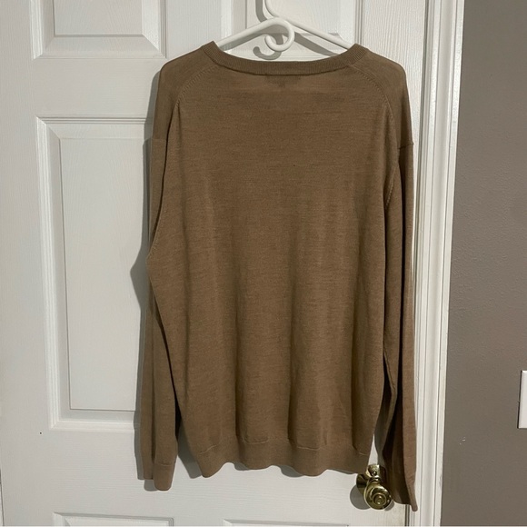 Hart Schaffner Marx Sweater Mens XL Long Sleeve V-Neck Merino Wool - Picture 4 of 4